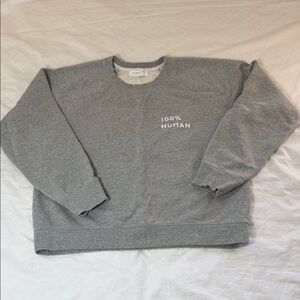 Everlane Gray 100% Human Sweatshirt
